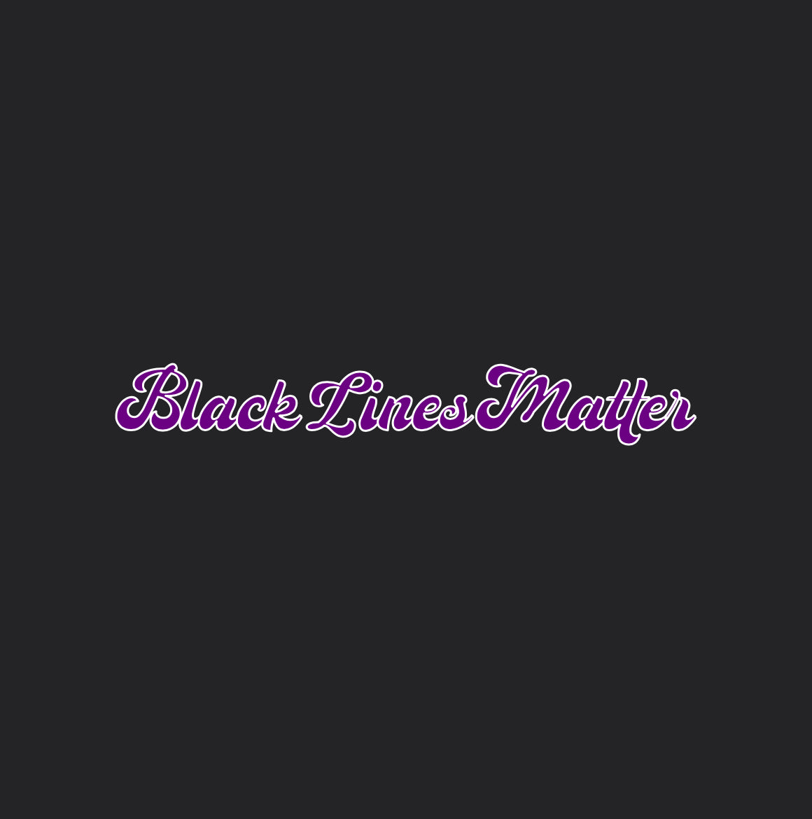 Black lines matter sticker